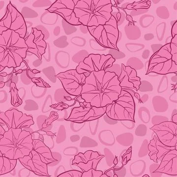 Seamless floral background Stock Illustration