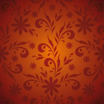 Seamless floral background Stock Illustration