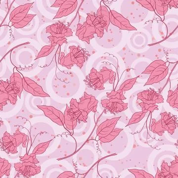 Seamless floral background Stock Illustration