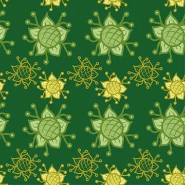 Seamless floral background Illustrazione stock