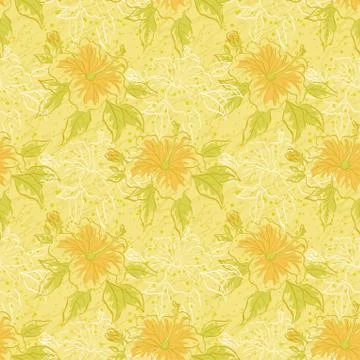 Seamless floral background Stock Illustration