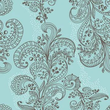 Seamless floral background Stock Illustration