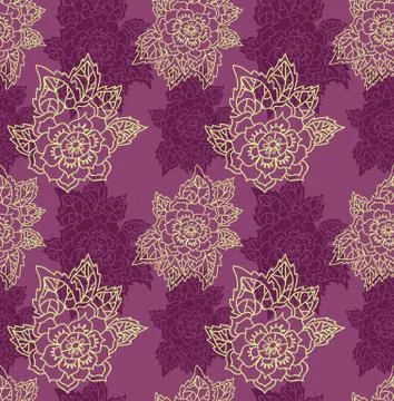 Seamless floral background Stock Illustration