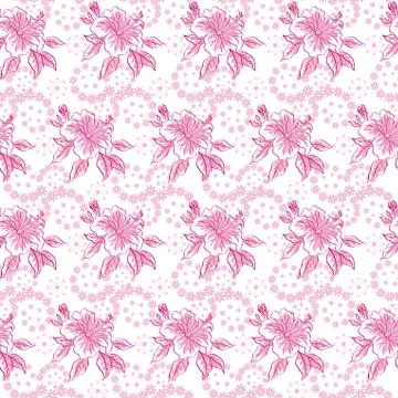 Seamless floral background Stock Illustration