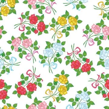 Seamless floral background Illustrazione stock
