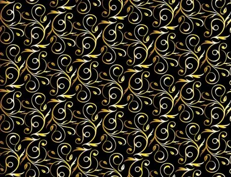 Seamless floral background Stock Illustration