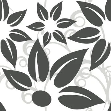 Seamless floral background Stock Illustration