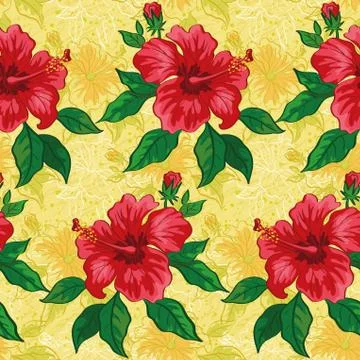 Seamless floral background Stock Illustration