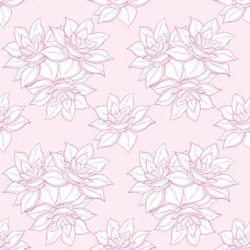 Seamless floral background Stock Illustration