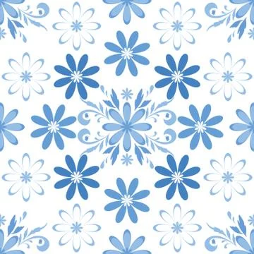Seamless floral background Stock Illustration