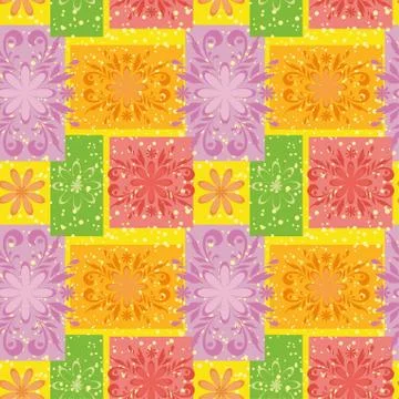 Seamless floral background 스톡 일러스트