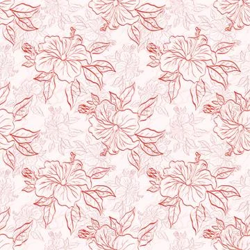 Seamless floral background Stock Illustration