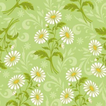 Seamless floral background Stock Illustration