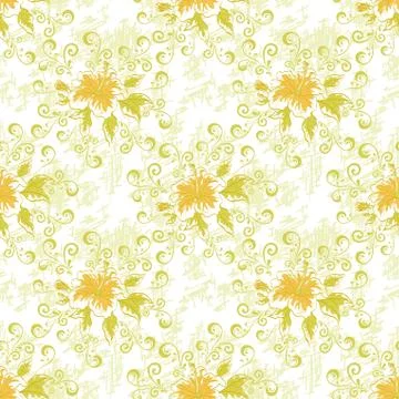 Seamless floral background Stock Illustration