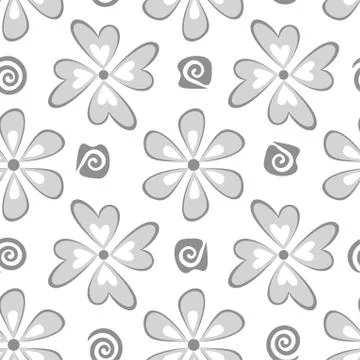 Seamless floral background Stock Illustration