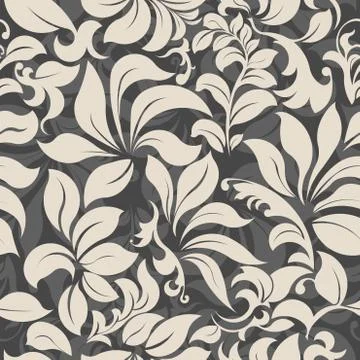 Seamless floral background Stock Illustration