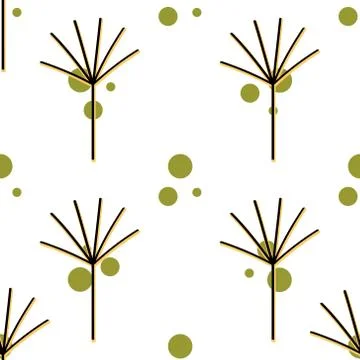Seamless floral background. Stock Illustration