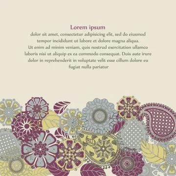 Seamless floral background Stock Illustration