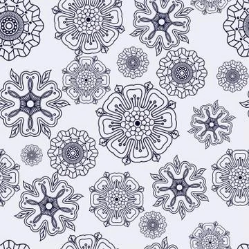 Seamless floral background Stock Illustration