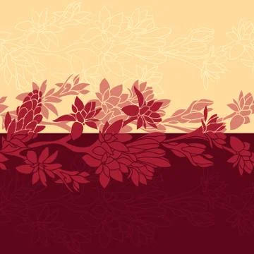 Seamless floral background Stock Illustration