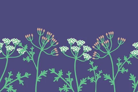 Seamless floral background Stock Illustration
