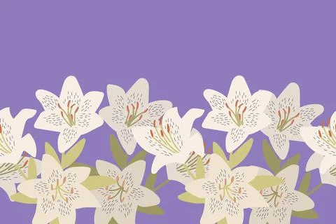 Seamless floral background Stock Illustration