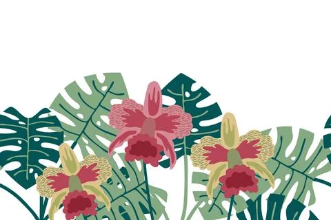 Seamless floral background Stock Illustration
