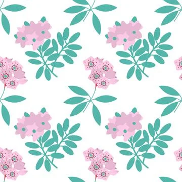 Seamless floral background Stock Illustration