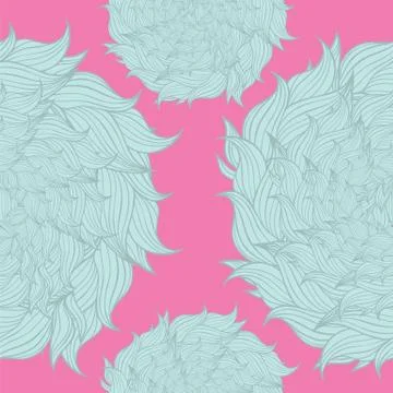 Seamless floral background pattern Stock Illustration