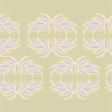 Seamless floral background pattern Stock Illustration