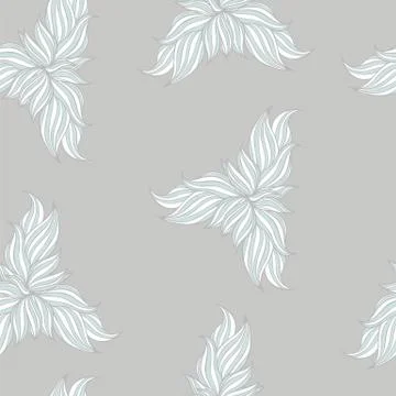 Seamless floral background pattern. Nature theme,leaves, hand - drawn abstract Stock Illustration