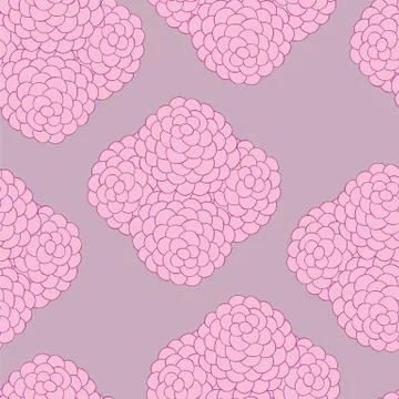 Seamless floral background pattern. Nature theme, hand - drawn abstract elements Illustrazione stock