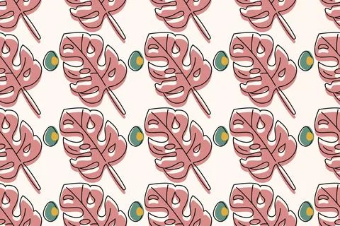 Seamless floral boho pattern background Illustrazione stock