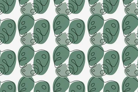 Seamless floral boho pattern background Stock Illustration