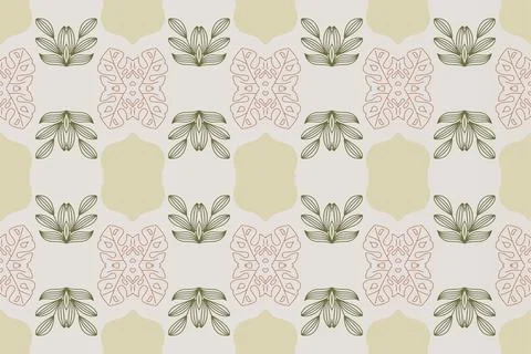 Seamless floral boho pattern background 스톡 일러스트