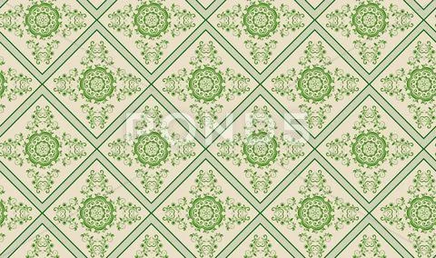 Seamless floral damask pattern Stock Illustration