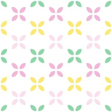 Seamless Floral decorative pattern, tile decor, Background with copy space Stock Illustration