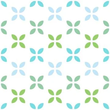 Seamless Floral decorative pattern, tile decor, Background with copy space Stock Illustration
