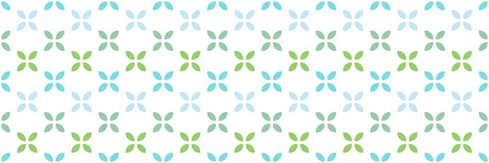 Seamless Floral decorative pattern, web banner background Stock Illustration