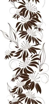 Seamless floral design Stock Illustration