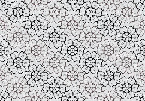 Seamless floral design pattern background Stock Illustration