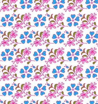 Seamless floral Stock Illustration