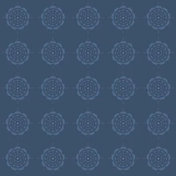 Seamless floral mandala pattern background Stock Illustration