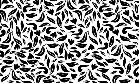 Seamless Floral Motifs Pattern. Vector Illustration Stock Illustration