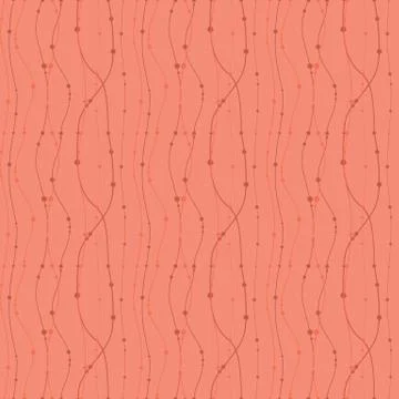 Seamless Floral Organic Pattern Background Stock Illustration