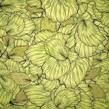 Seamless Floral Ornament Pattern Illustrazione stock