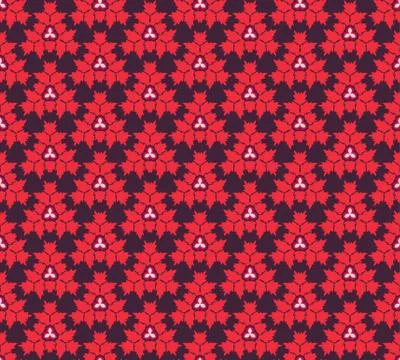 Seamless floral ornament pattern vector illustration Stock Illustration