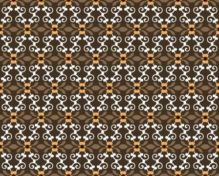 Seamless floral ornament pattern vector illustration Stock Illustration