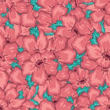 Seamless Floral Ornamental Pattern Stock Illustration