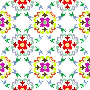 Seamless floral pattern 5 seamless floral pattern, vector art illustration... Stock Photos